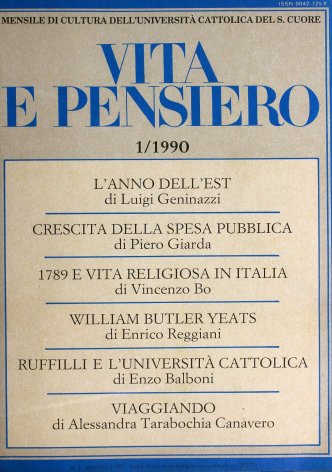 1789 e vita religiosa in Italia