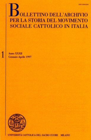 BOLLETTINO DELL'ARCHIVIO PER LA STORIA DEL MOVIMENTO SOCIALE CATTOLICO IN ITALIA - 1997 - 1