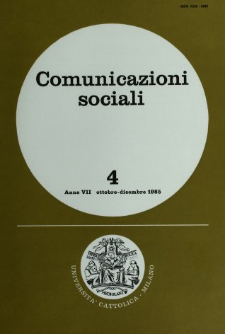 COMUNICAZIONI SOCIALI - 1985 - 4