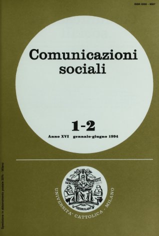 COMUNICAZIONI SOCIALI - 1994 - 1-2. ASPETTI DELLA TEATRALITÀ A MILANO NELL'ETÀ BAROCCA