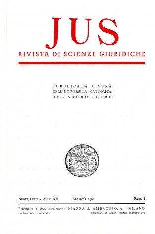 Giurisdizione ecclesiastica matrimoniale e giurisdizione penale. I:Questioni pregiudiziali