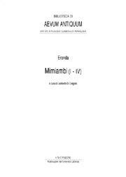 I-IV Mimiambi
