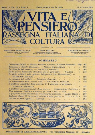 I problemi economico-sociali della guerra