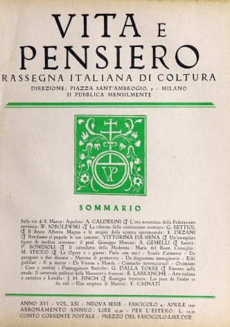Il B. Alberto Magno e le origini della scienza sperimentale
