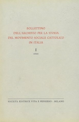 Il fondo Gaetano Roncato presso l'Archivio per la storia del movimento sociale cattolico in Italia