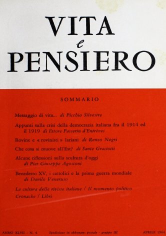 Incidenza delle riviste cattoliche nella cultura italiana