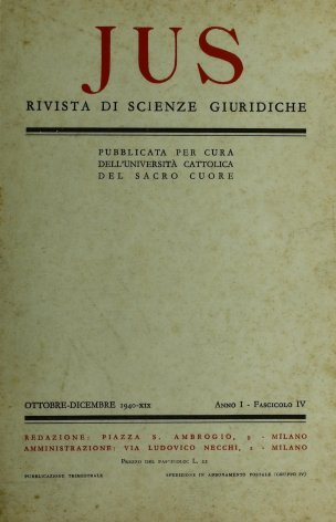 Indice generale dell'annata I (1940) 