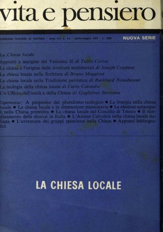 La chiesa locale nella Scrittura