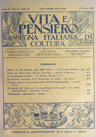 La dottrina economica di S. Bernardino da Siena
