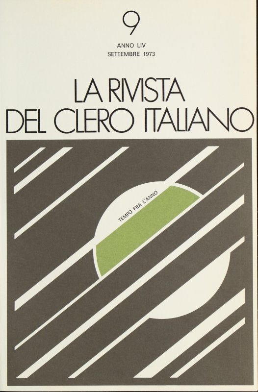 LA RIVISTA DEL CLERO ITALIANO - 1973 - 9