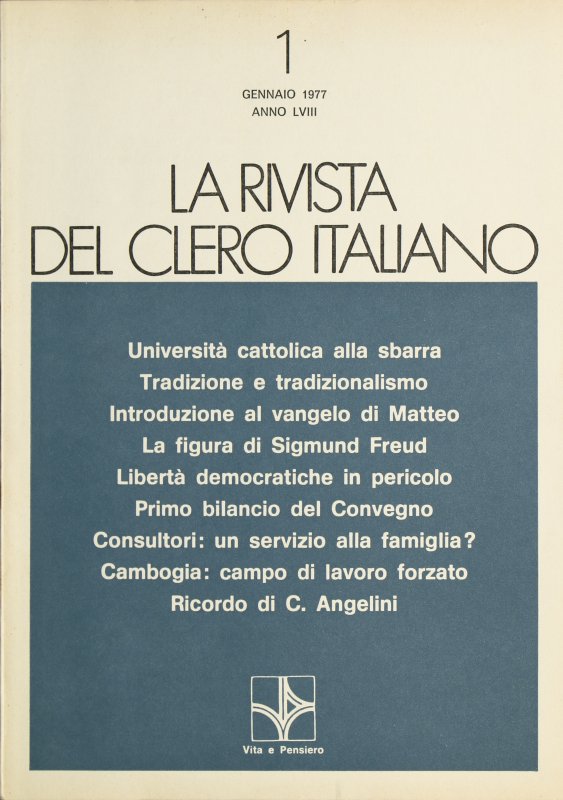 LA RIVISTA DEL CLERO ITALIANO - 1977 - 1