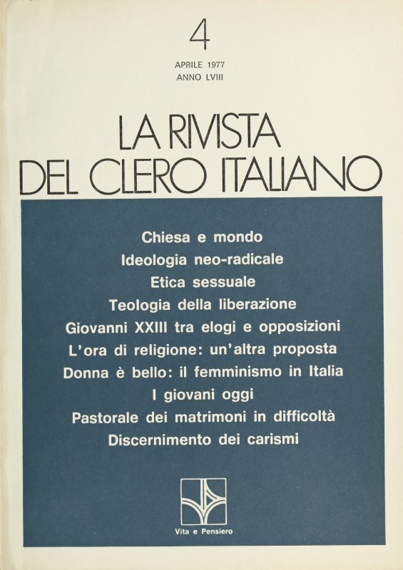 LA RIVISTA DEL CLERO ITALIANO - 1977 - 4