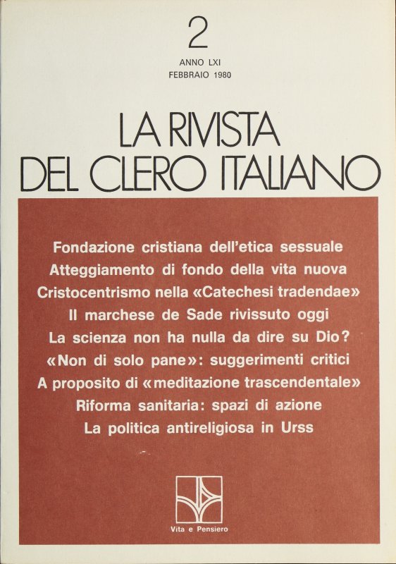 LA RIVISTA DEL CLERO ITALIANO - 1980 - 2