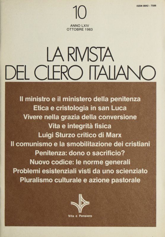 LA RIVISTA DEL CLERO ITALIANO - 1983 - 10