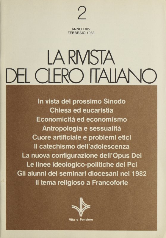 LA RIVISTA DEL CLERO ITALIANO - 1983 - 2