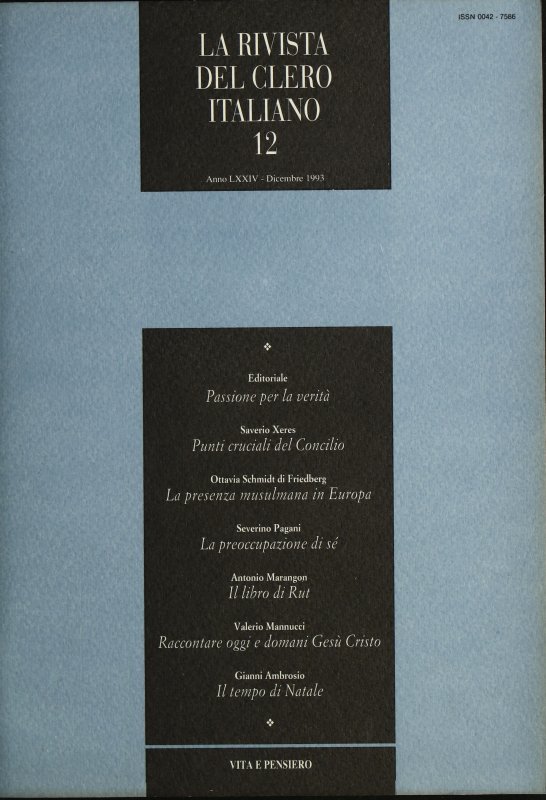 LA RIVISTA DEL CLERO ITALIANO - 1993 - 12