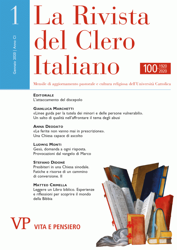 LA RIVISTA DEL CLERO ITALIANO. Abbonamento annuale 2021
