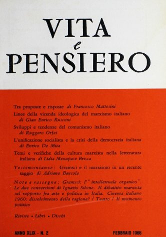 L'unificazione socialista e la crisi della democrazia italiana