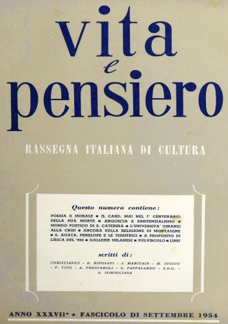 L'Università dinanzi alla crisi morale del nostro tempo