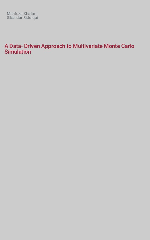 A Data-Driven Approach to Multivariate Monte Carlo Simulation