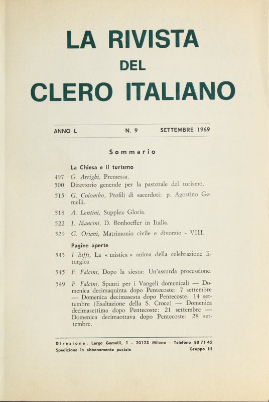 Profili di sacerdoti: p. Agostino Gemelli