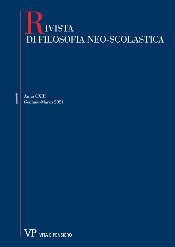 RIVISTA DI FILOSOFIA NEO-SCOLASTICA - 2021 - 1. Severino Boezio: la filosofia tra religione e poesia