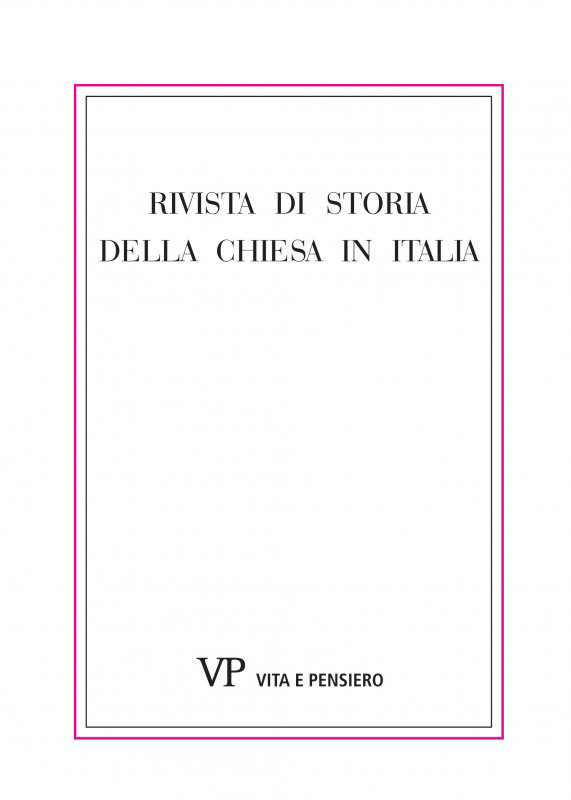 RIVISTA DI STORIA DELLA CHIESA IN ITALIA - 2001 - 1