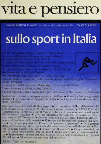 Sinossi dello sport agonistico italiano