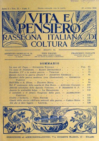 VITA E PENSIERO - 1915 - 8