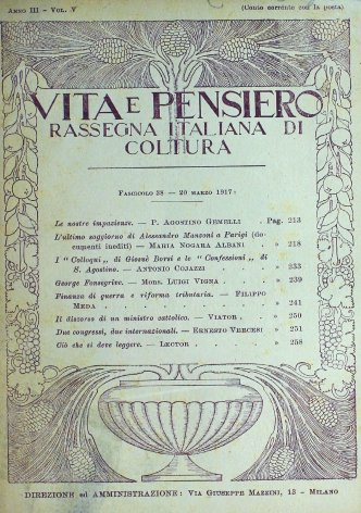 VITA E PENSIERO - 1917 - 3