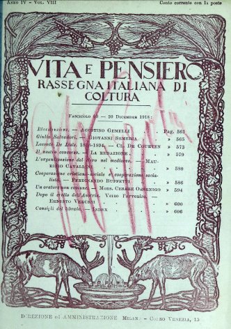 VITA E PENSIERO - 1918 - 12
