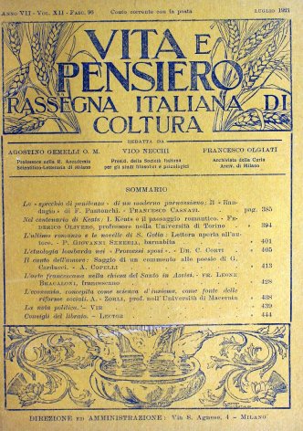 VITA E PENSIERO - 1921 - 7