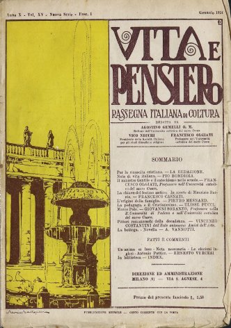 VITA E PENSIERO - 1924 - 1