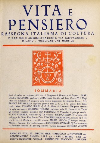 VITA E PENSIERO - 1929 - 11