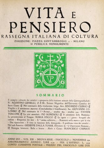 VITA E PENSIERO - 1930 - 11
