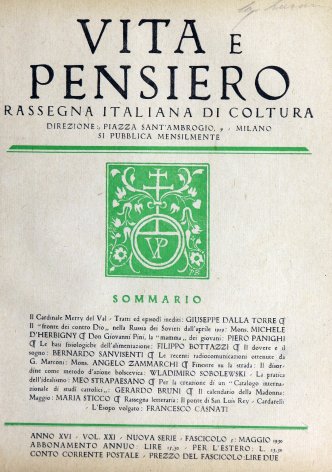 VITA E PENSIERO - 1930 - 5