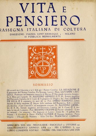 VITA E PENSIERO - 1931 - 10