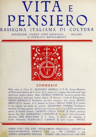 VITA E PENSIERO - 1932 - 6