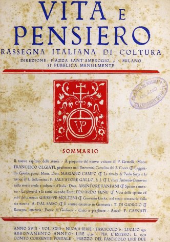 VITA E PENSIERO - 1932 - 7