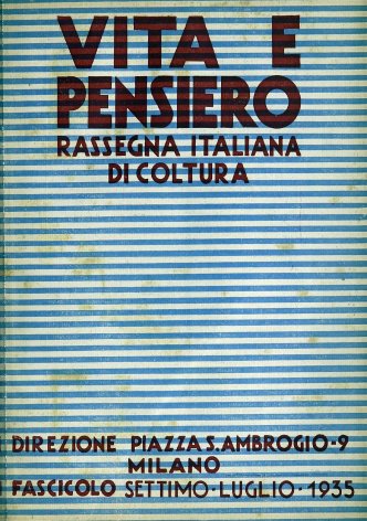 VITA E PENSIERO - 1935 - 7