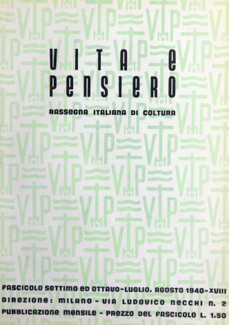 VITA E PENSIERO - 1940 - 7-8