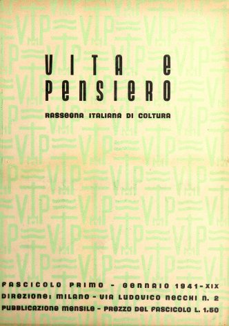 VITA E PENSIERO - 1941 - 1