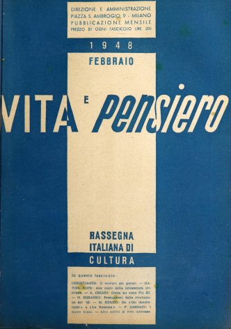 VITA E PENSIERO - 1948 - 2