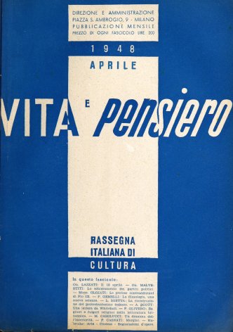 VITA E PENSIERO - 1948 - 4