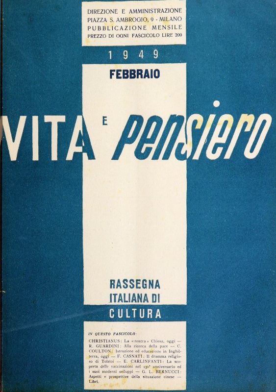 VITA E PENSIERO - 1949 - 2