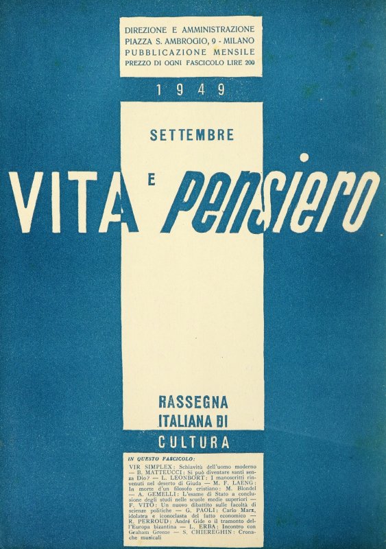 VITA E PENSIERO - 1949 - 9