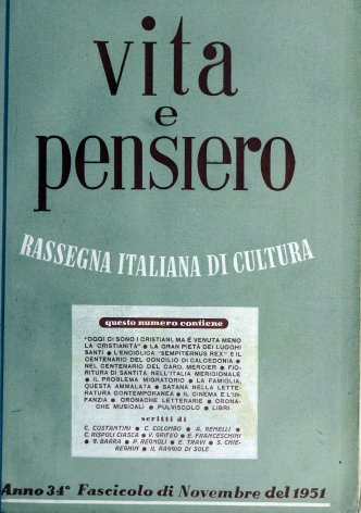 VITA E PENSIERO - 1951 - 11