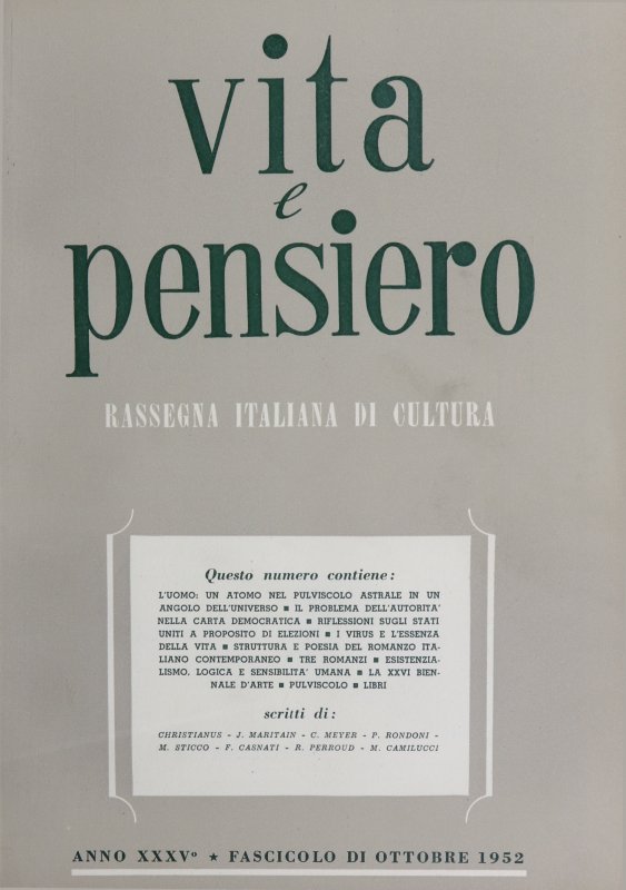 VITA E PENSIERO - 1952 - 10