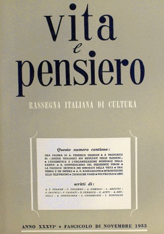 VITA E PENSIERO - 1953 - 11