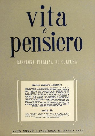 VITA E PENSIERO - 1953 - 3